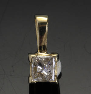 Diamant vedhæng, ca. 0.22 ct
