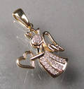 Diamantvedhæng. Ca. 0.25 ct