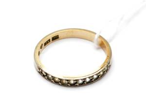 Ring tvåfärgad 18K