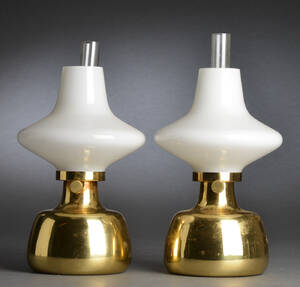 Henning Koppel. Et par petroleumslampe model Petronella 2 
