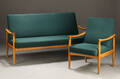 Fritz Hansen. Lænestol samt tre-pers. sofa 2 Denne vare er sat til omsalg under nyt varenummer 4170245