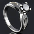 Solitaire ring ca. 1.44 ct.