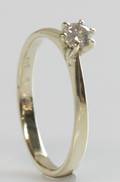 Klassisk solitairering, ca. 0.25 ct,