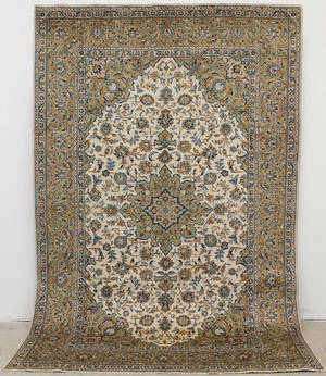 Matta, ljus Keshan, Persien, 350x232