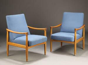 Fritz Hansen. Par lænestole 2