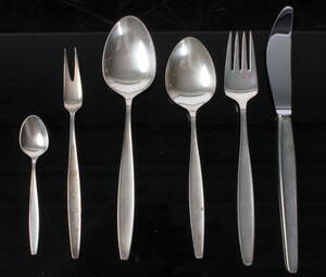 Tias Eckhoff for Georg Jensen. Cypress bestik af sterling sølv. 38