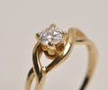 Solitairering med brillant på ca. 0,40 ct