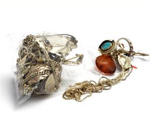 Parti silver buckligt