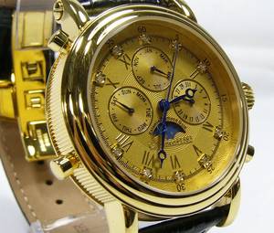 Calvaneo 1583 - Modell Estemia  Diamant 63 - Kalender Herrenarmbanduhr