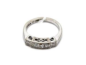 Ring vitguld 18K