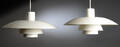 Poul Henningsen. To PH4 pendler, hvid 2