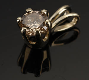 Diamantvedhæng, 0.50 ct.