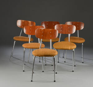 Seks spisestole, 1950erne. 6