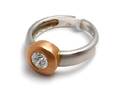 Ring 14K tvåfärgad