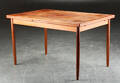 Spisebord af teak med hollandsk udtræk