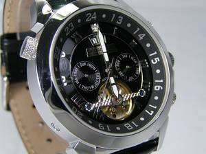 Calvaneo 1583 - Modell 23 Astonia Black Diamond Kalender Herrenarmbanduhr