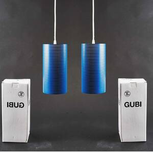 Barba Corsini  Joaquim Ruiz Millet for GUBI. Sæt lamper, model Pedrera PD3, blå. 2 Denne vare er sat til omsalg under nyt varenummer 4635418
