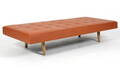 Daybed, cognacfarvet læder