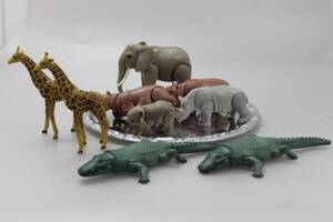 Bricka med plastdjur Playmobil