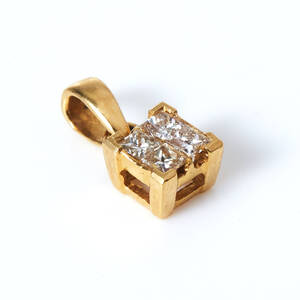 Hänge 18 k guld diamanter 