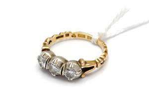 Ring, tvåfärgad, 18K