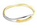 Armring tvåfärgad 18K