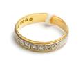Ring tvåfärgade 18K