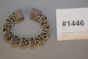 Armband silver, L 21 cm, B 2 cm