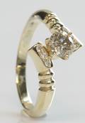Brillantring, ca. 0.59 ct.