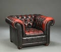Chesterfield-stil. Lænestol af læder