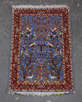 Persisk Isfahan  Med og På Silke.106x72.cm.