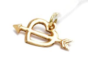 Hänge 14K Kärlekspil