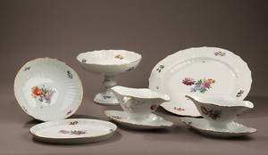 Kongelig Porcelæn, Let Saksisk blomst seks dele 6