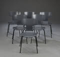 Arne Jacobsen Sæt på seks stole, model 3103 6 