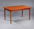 Dansk møbelproducent. Spisebord af teak, hollandsk udtræk, 1960erne 
