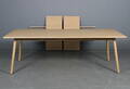 Poul M. Volther. Spisebord af eg, to tillægsplader, model C35C. 3