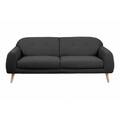 Tre-pers. sofa, mørkegrå møbelstof