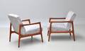 Dansk Møbelproducent. Par hvilestole i teak. 1950erne. 2