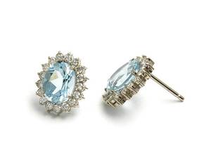 Örhängen vitguld 18K