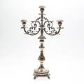 KANDELABER, nysilver, renässansstil, 181900-tal.