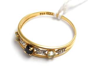 Ring, tvåfärgad, 18K