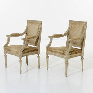 Karmstolar 1 par i empirestil 