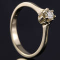 Solitaire ring ca. 0.25 ct.