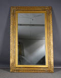 Stort figurspejl i ramme sg guldbemalet træ 200x120 cm