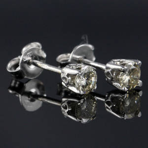Par brillant ørestikker ca. 0.41 ct.
