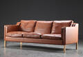 Stouby. Tre-pers. sofa, læder