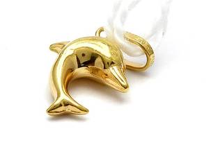 Hänge delfin 18K