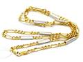 Halsband, tvåfärgat 14K