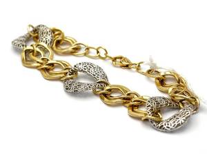 Armband tvåfärgad 18K