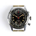 Herrarmbandsur kronograf 1940-tal 
